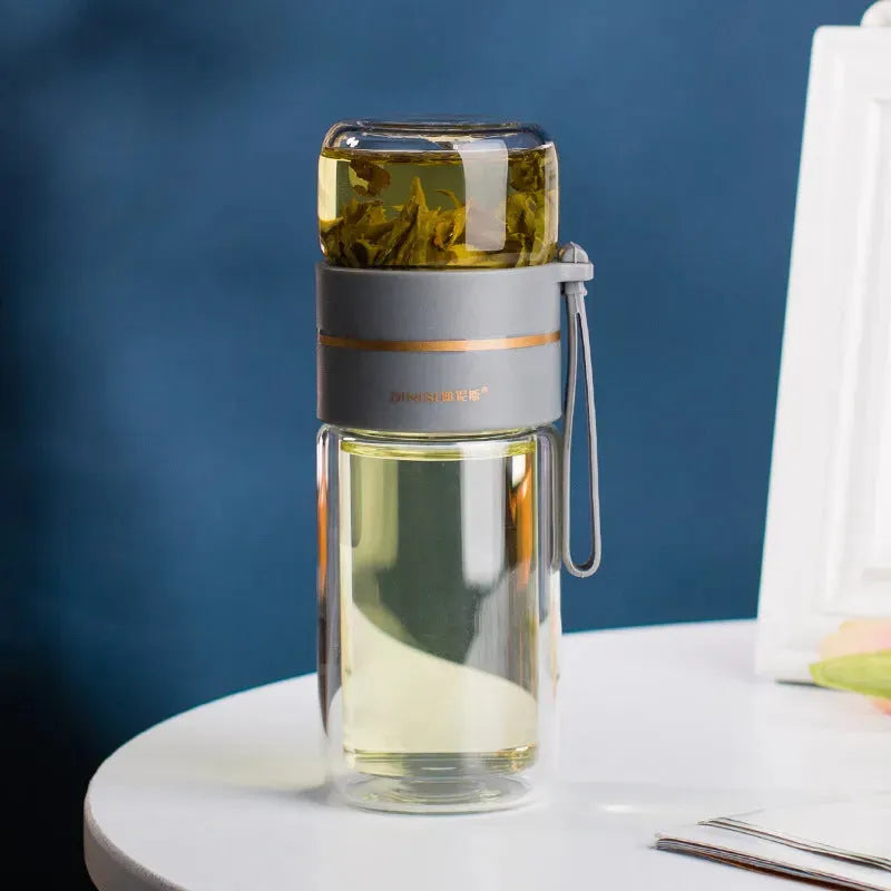 Glass Water Bottle - Bellarte Enchanté Glass Water Bottle
